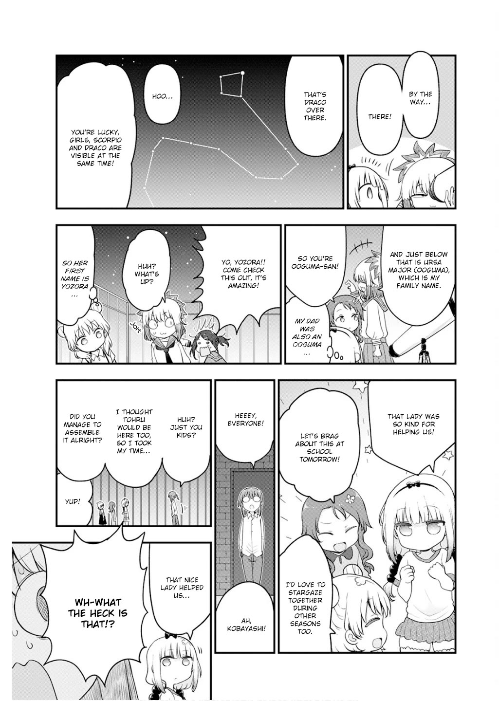 Kobayashi-san Chi no Maid Dragon Chapter 163 page 13 - Chapter 163: Kanna and Stargazing