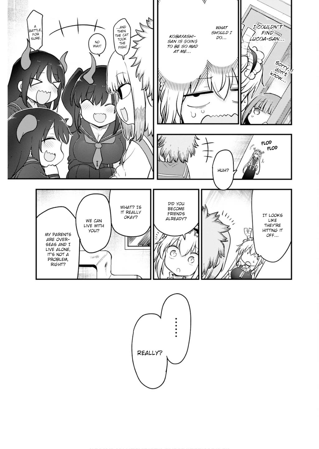 Kobayashi-san Chi no Maid Dragon Chapter 165 page 13 - Chapter 165: The Dragon Trio of Death and the Trial