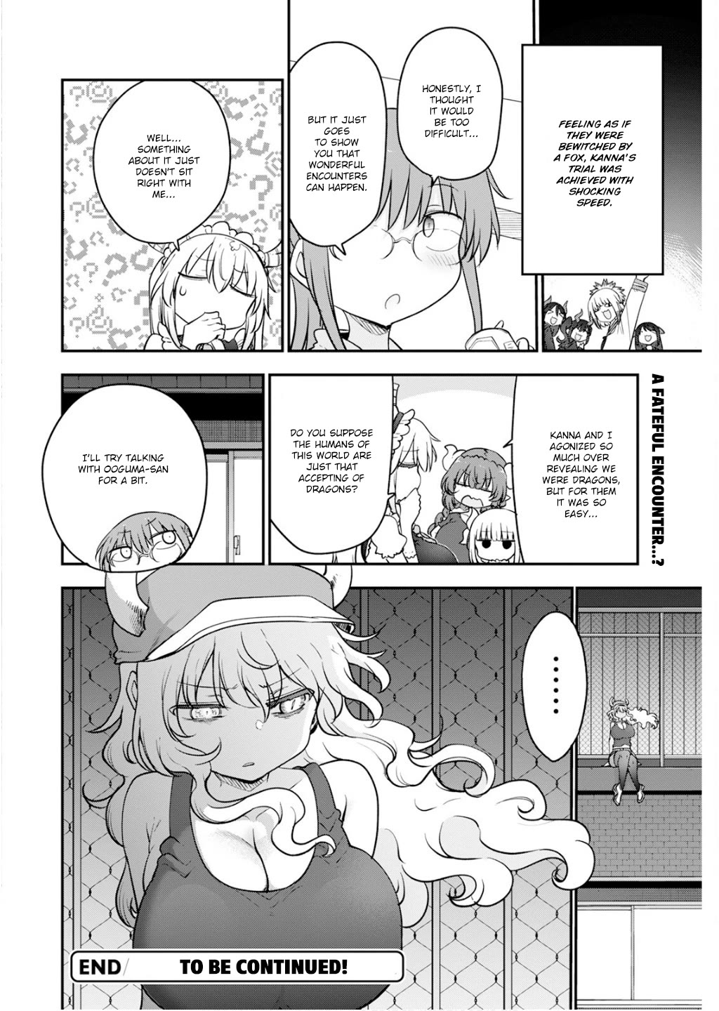 Kobayashi-san Chi no Maid Dragon Chapter 165 page 14 - Chapter 165: The Dragon Trio of Death and the Trial