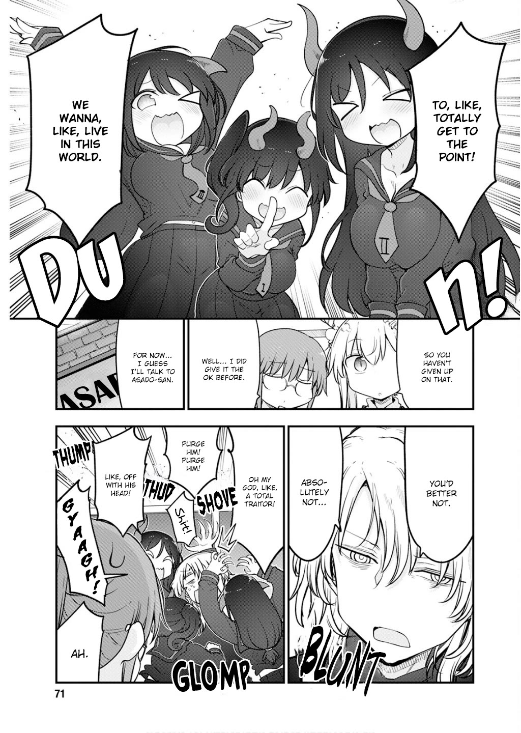 Kobayashi-san Chi no Maid Dragon Chapter 165 page 3 - Chapter 165: The Dragon Trio of Death and the Trial