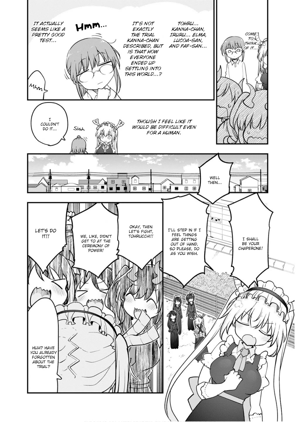 Kobayashi-san Chi no Maid Dragon Chapter 165 page 6 - Chapter 165: The Dragon Trio of Death and the Trial