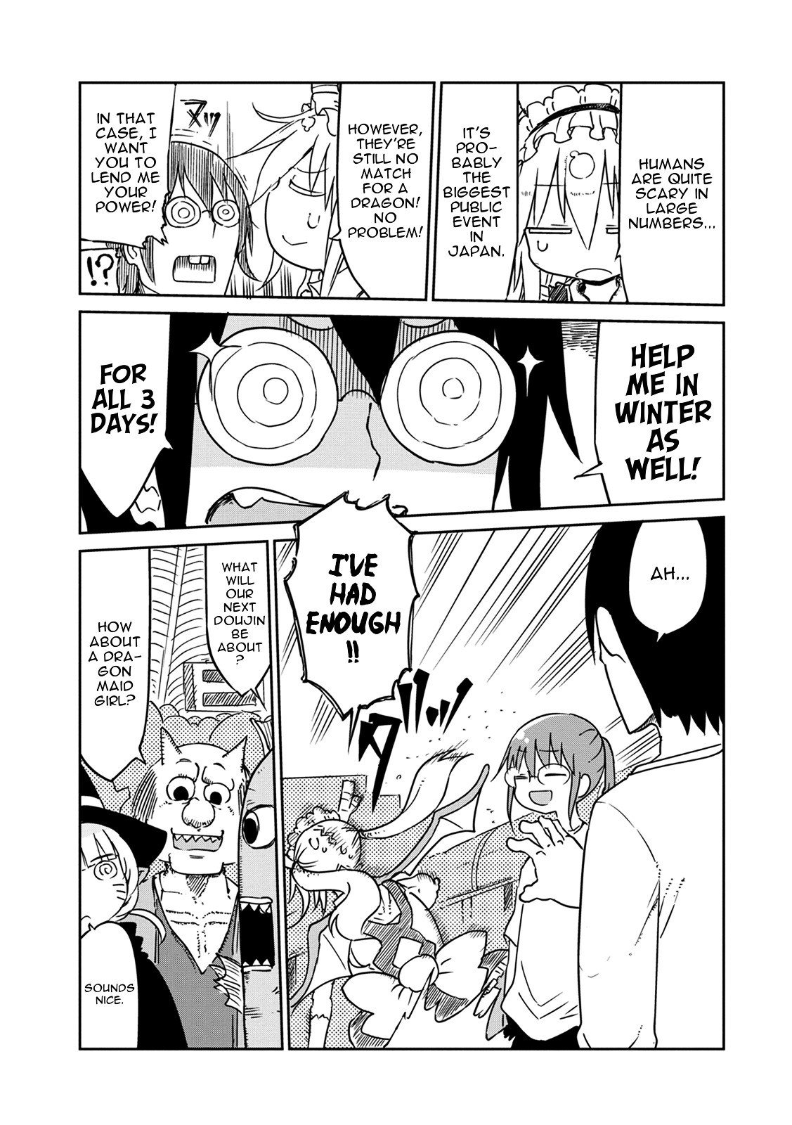 Kobayashi-san Chi no Maid Dragon Chapter 17 page 13 - Chapter 17 : Tooru and Comiket