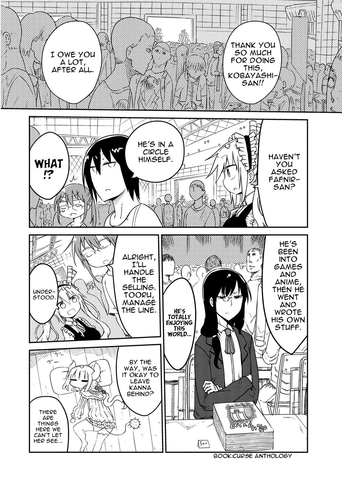 Kobayashi-san Chi no Maid Dragon Chapter 17 page 4 - Chapter 17 : Tooru and Comiket