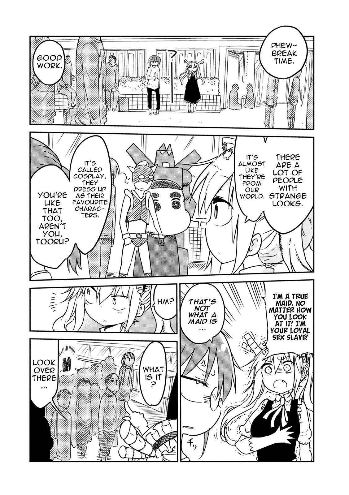 Kobayashi-san Chi no Maid Dragon Chapter 17 page 6 - Chapter 17 : Tooru and Comiket