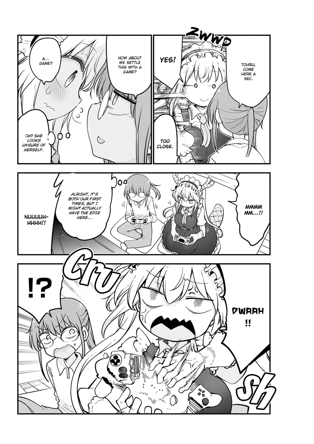 Kobayashi-san Chi no Maid Dragon Chapter 170 page 4 - Chapter 170: Tohru and Games