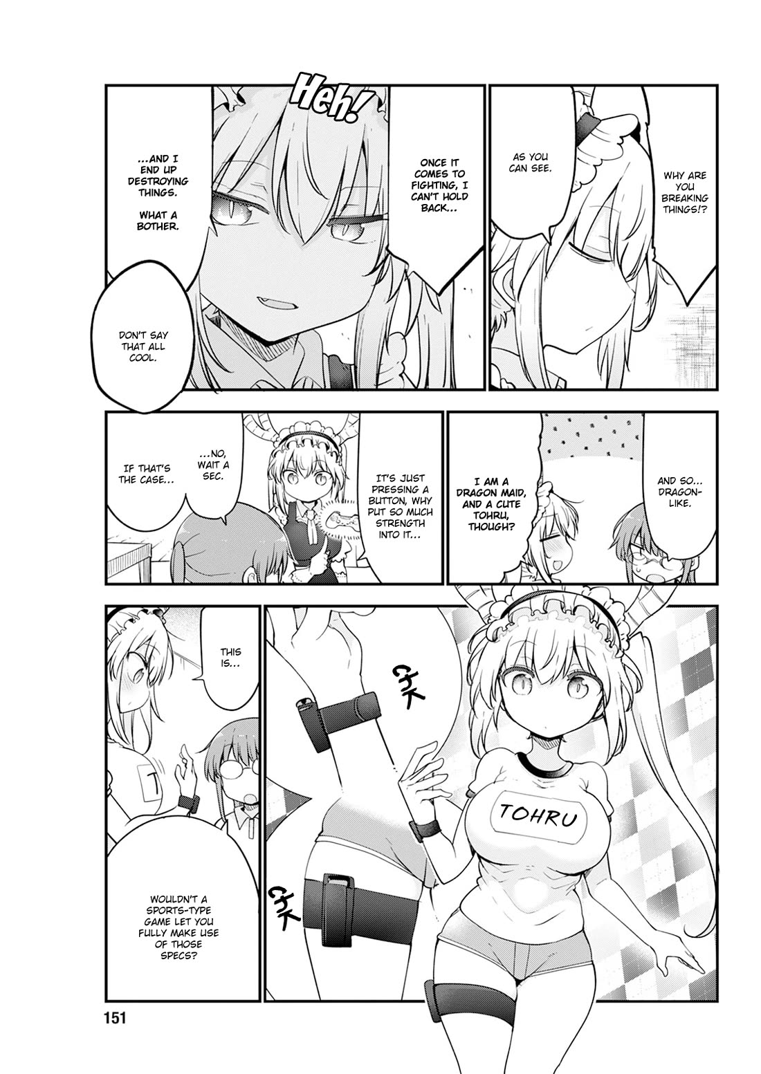 Kobayashi-san Chi no Maid Dragon Chapter 170 page 5 - Chapter 170: Tohru and Games