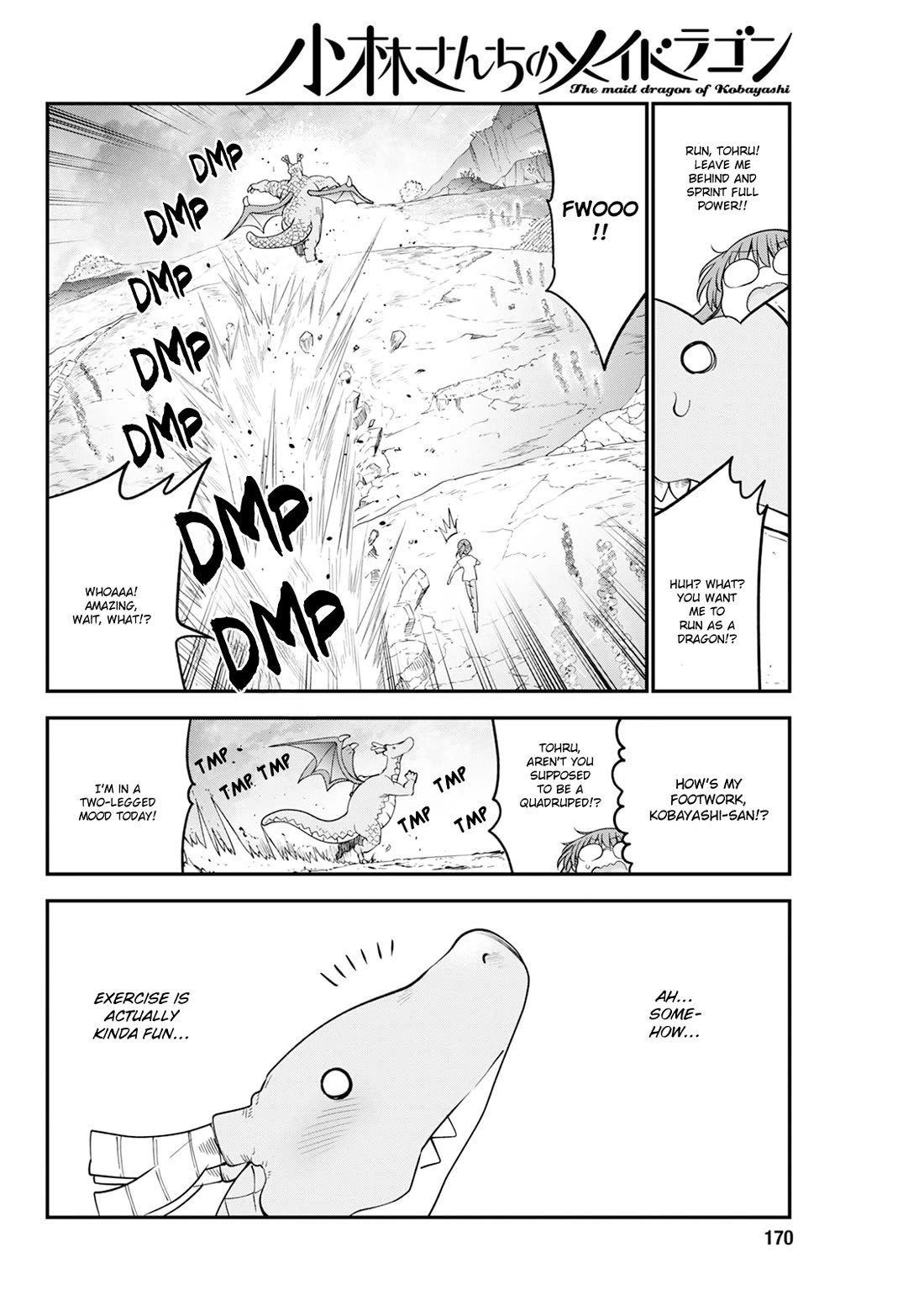 Kobayashi-san Chi no Maid Dragon Chapter 171 page 12 - Chapter 171: Kobayashi and Exercise