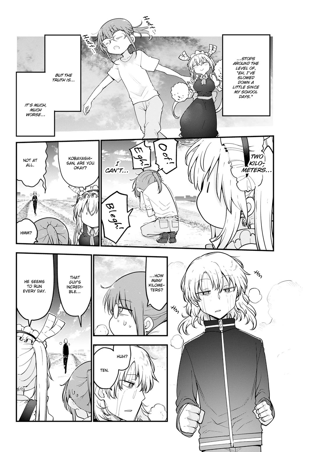 Kobayashi-san Chi no Maid Dragon Chapter 171 page 4 - Chapter 171: Kobayashi and Exercise