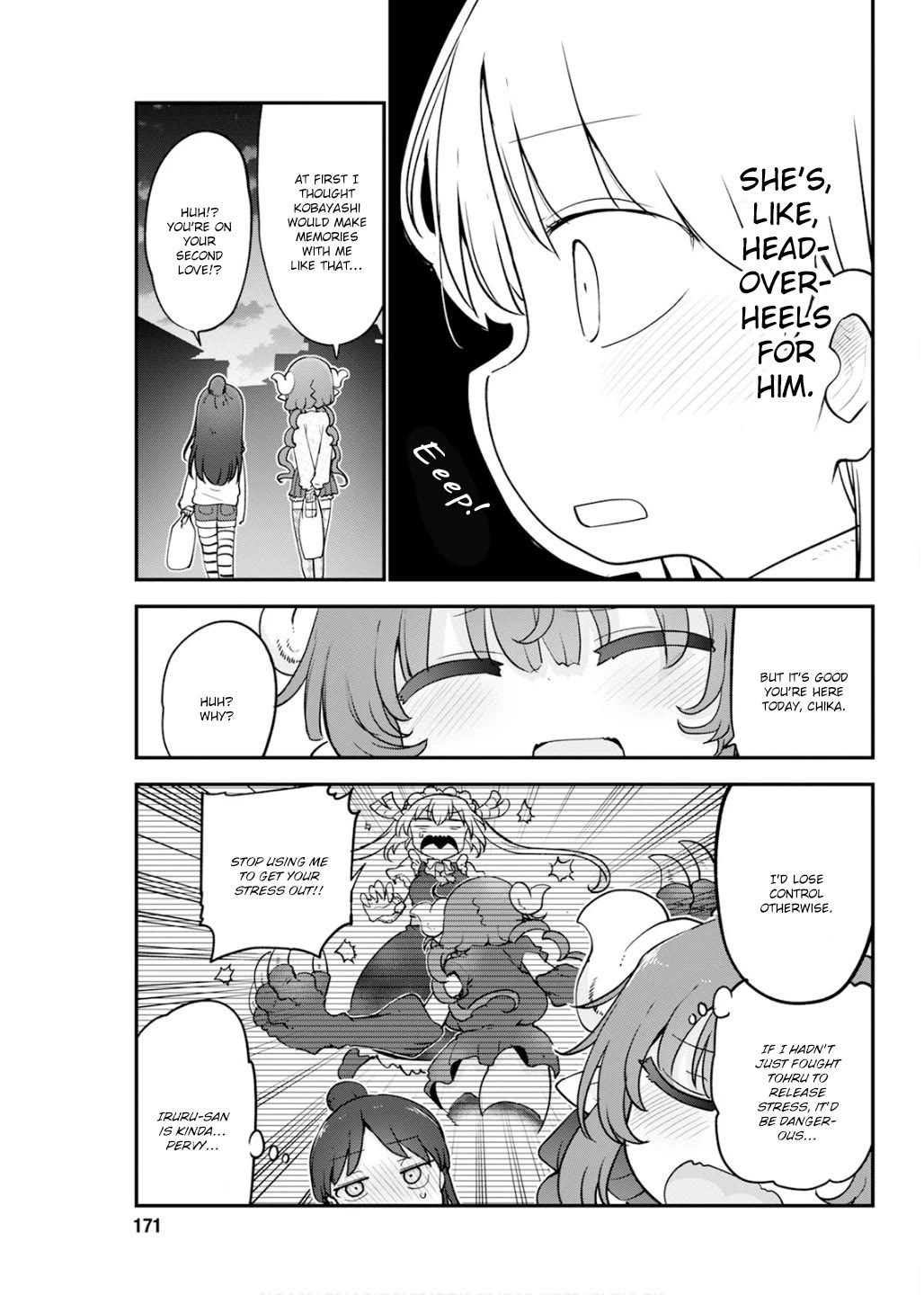 Kobayashi-san Chi no Maid Dragon Chapter 172 page 13 - Chapter 172: Iruru and Home Visit
