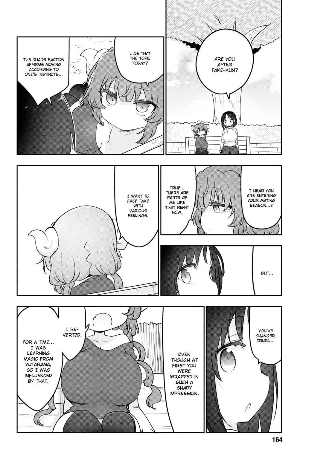 Kobayashi-san Chi no Maid Dragon Chapter 179 page 8 - Chapter 179: Elma and Iruru's Chat