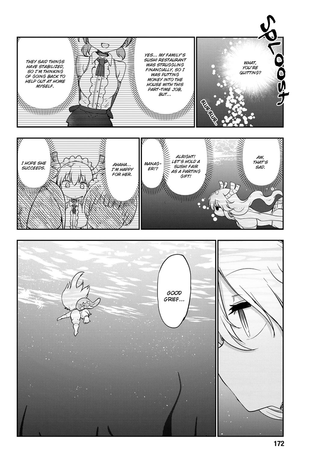 Kobayashi-san Chi no Maid Dragon Chapter 180 page 12 - Chapter 180: Tohru and Sushi