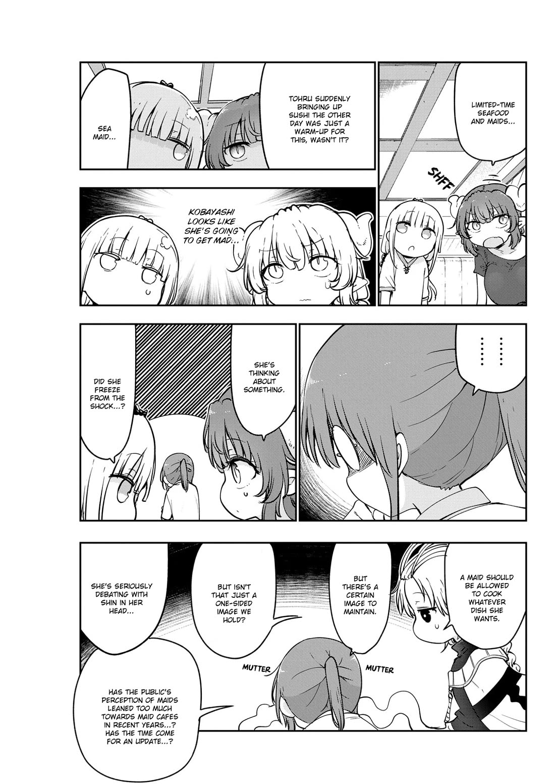 Kobayashi-san Chi no Maid Dragon Chapter 180 page 3 - Chapter 180: Tohru and Sushi