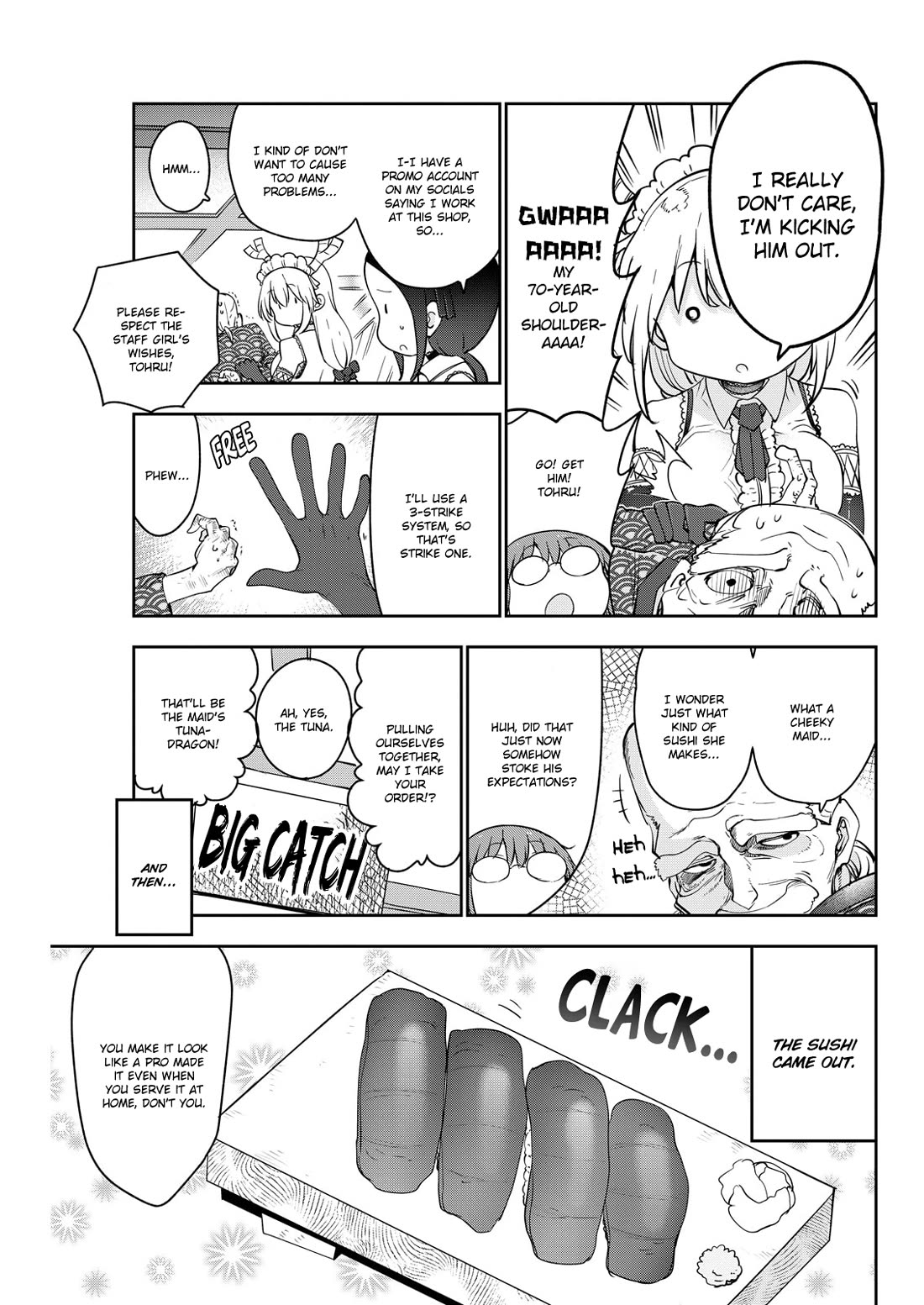 Kobayashi-san Chi no Maid Dragon Chapter 180 page 7 - Chapter 180: Tohru and Sushi