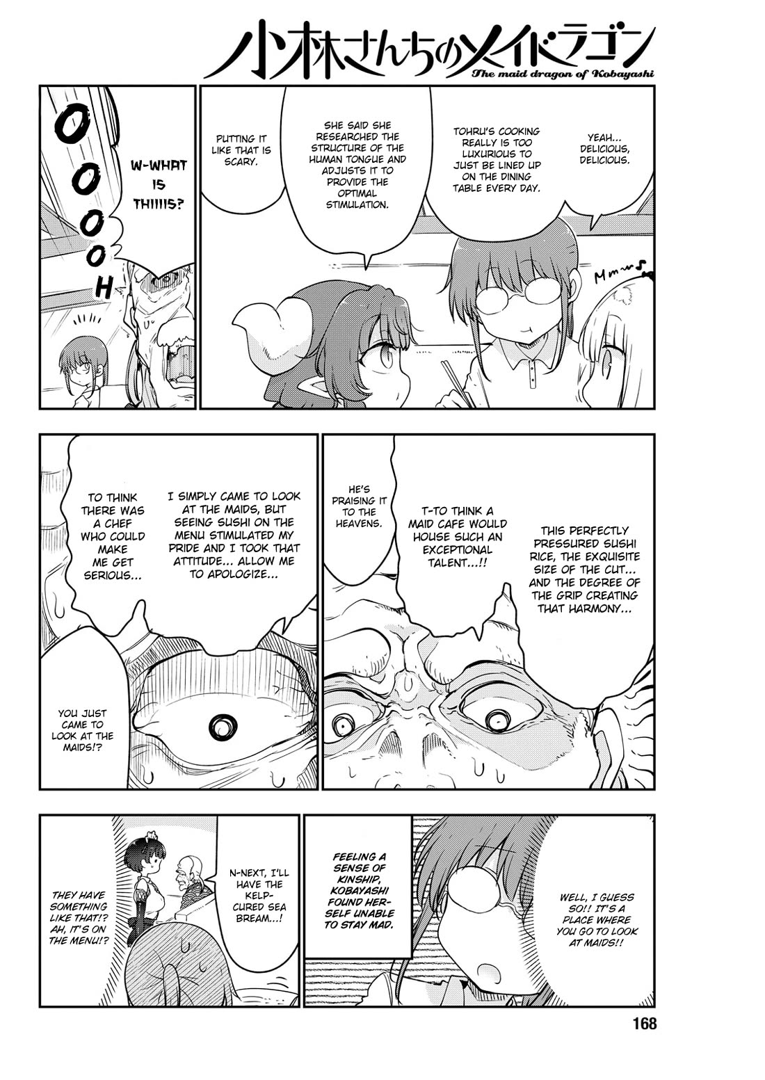 Kobayashi-san Chi no Maid Dragon Chapter 180 page 8 - Chapter 180: Tohru and Sushi