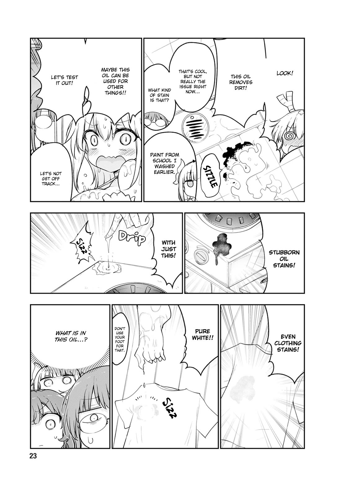 Kobayashi-san Chi no Maid Dragon Chapter 182 page 12 - Chapter 182: Tohru and Oil
