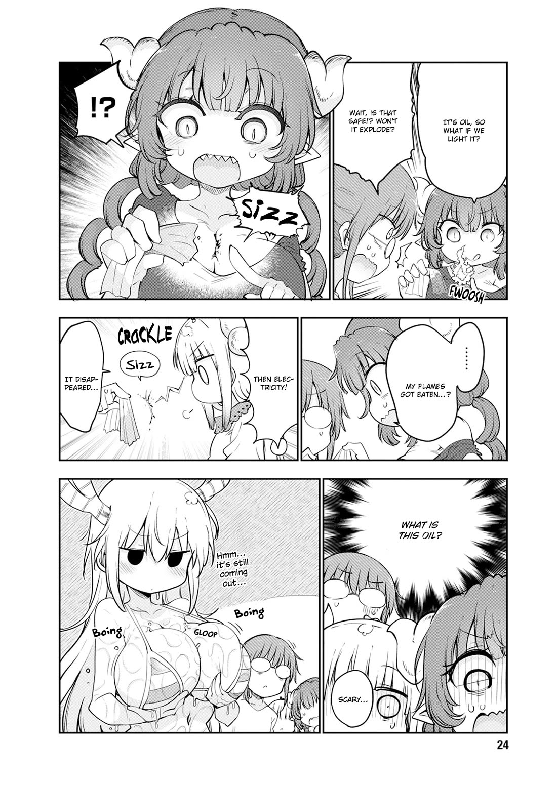 Kobayashi-san Chi no Maid Dragon Chapter 182 page 13 - Chapter 182: Tohru and Oil