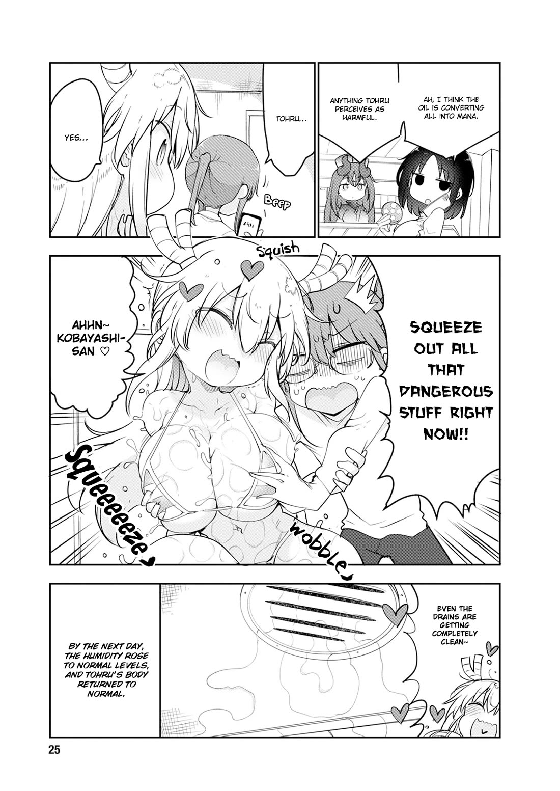 Kobayashi-san Chi no Maid Dragon Chapter 182 page 14 - Chapter 182: Tohru and Oil