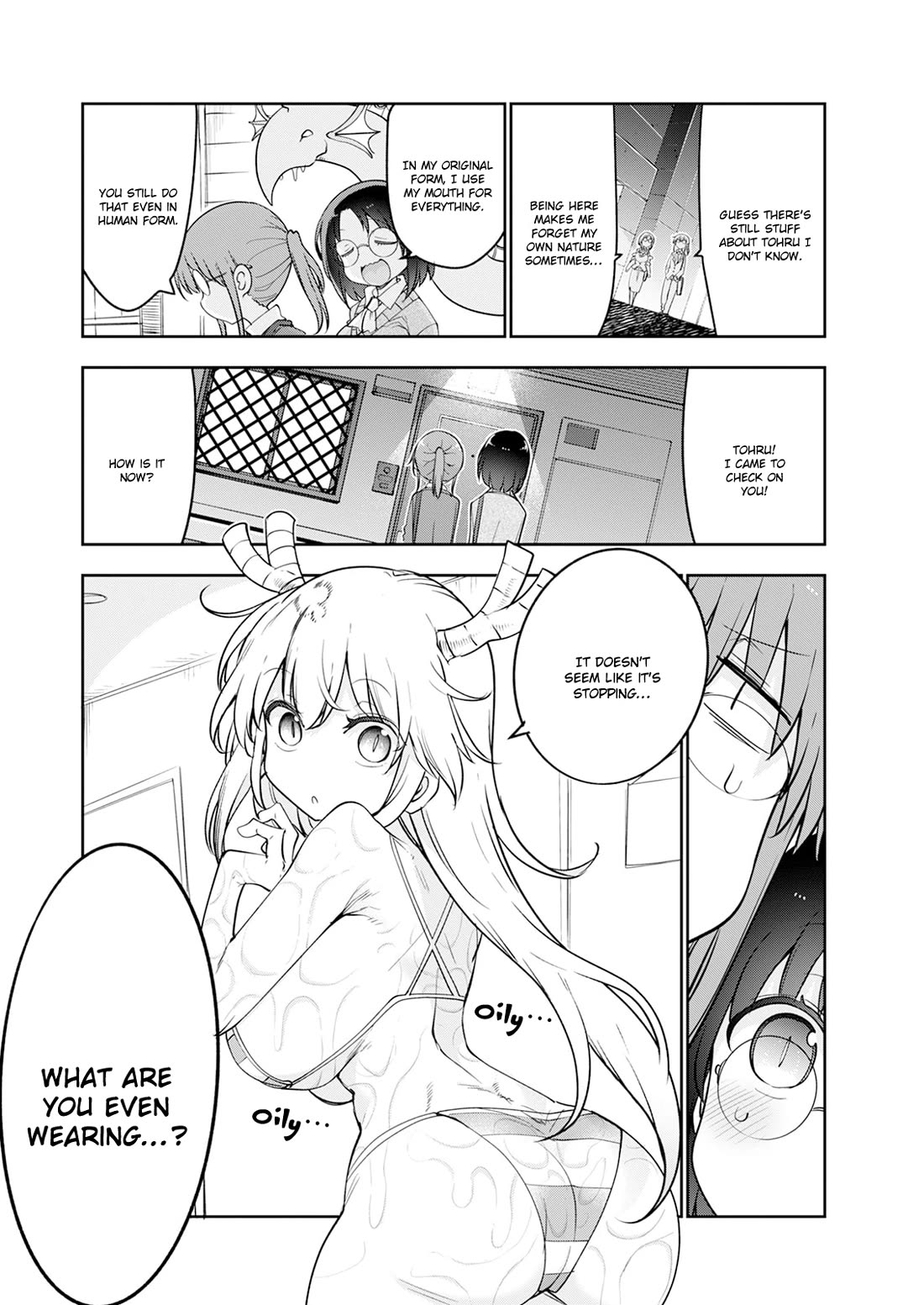 Kobayashi-san Chi no Maid Dragon Chapter 182 page 6 - Chapter 182: Tohru and Oil
