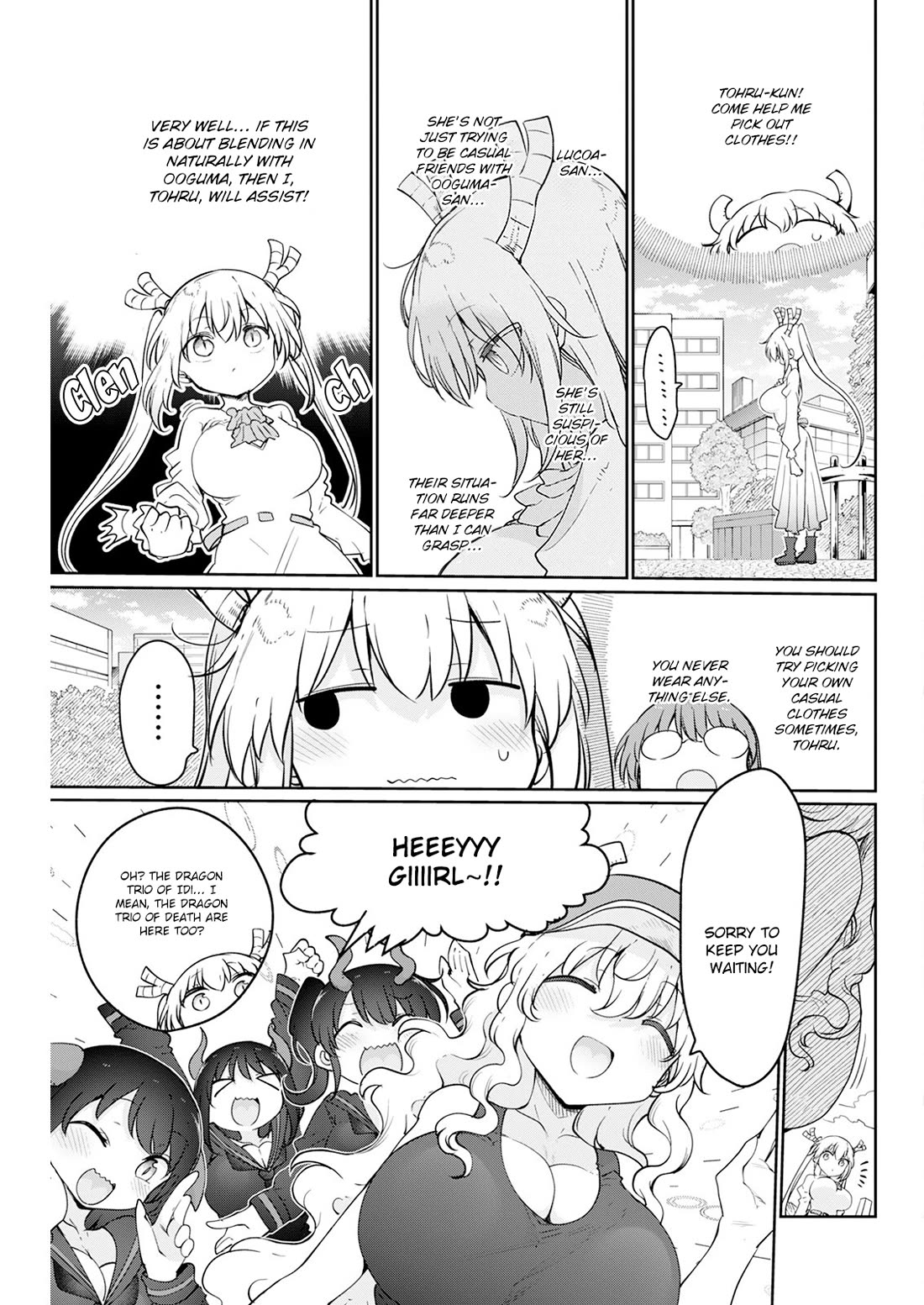 Kobayashi-san Chi no Maid Dragon Chapter 184 page 3 - Chapter 184: Lucoa and Choosing Clothes