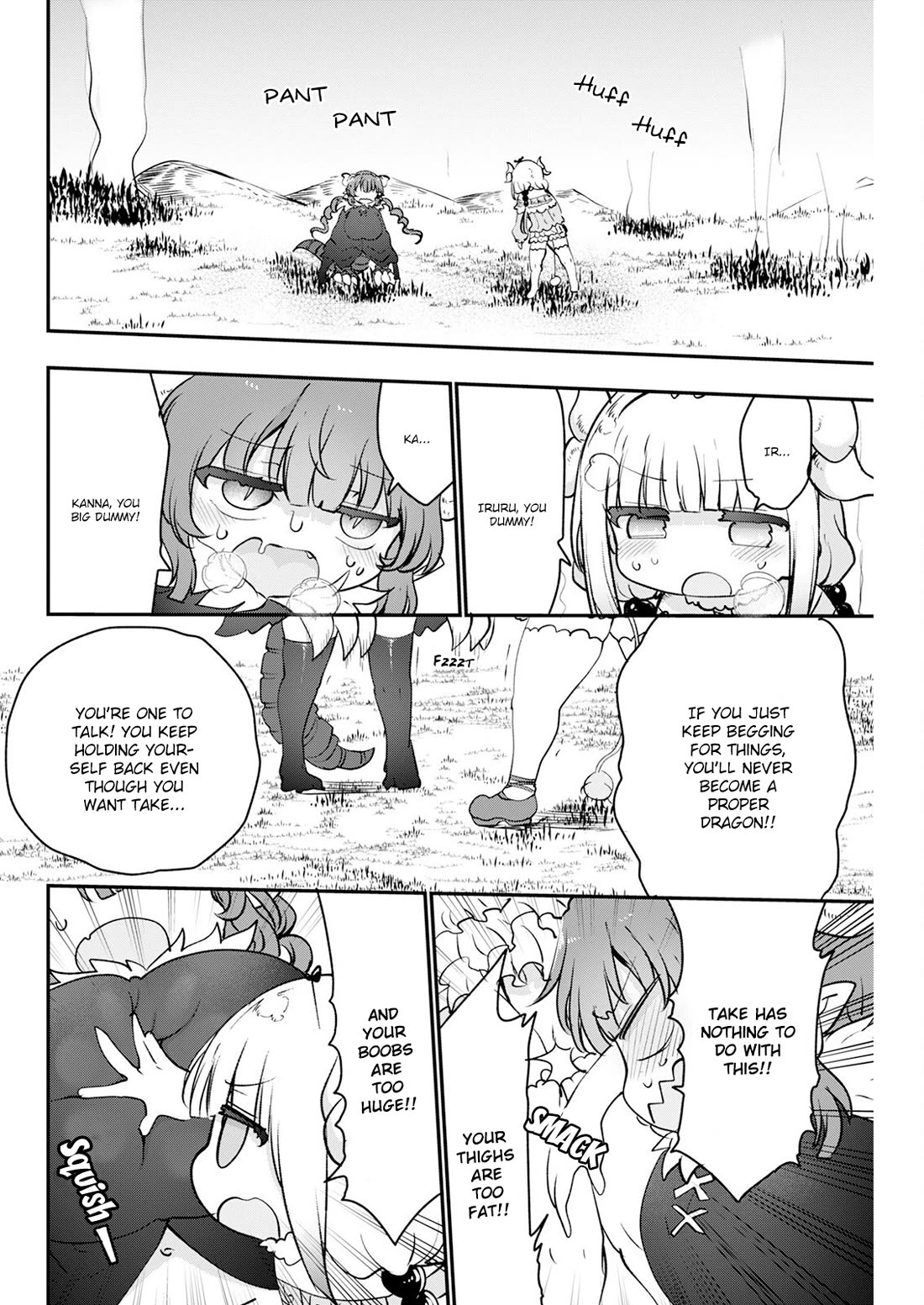 Kobayashi-san Chi no Maid Dragon Chapter 187 page 12 - Chapter 187: Kanna and Iruru's Sisterly Spat