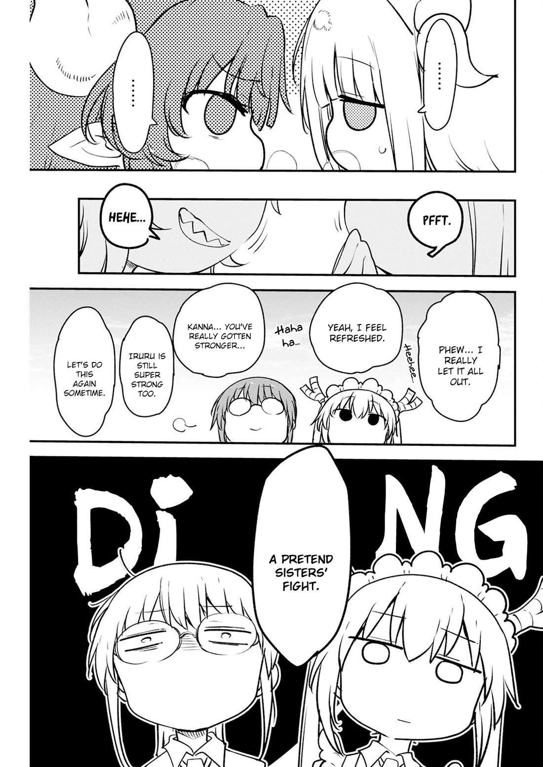Kobayashi-san Chi no Maid Dragon Chapter 187 page 13 - Chapter 187: Kanna and Iruru's Sisterly Spat