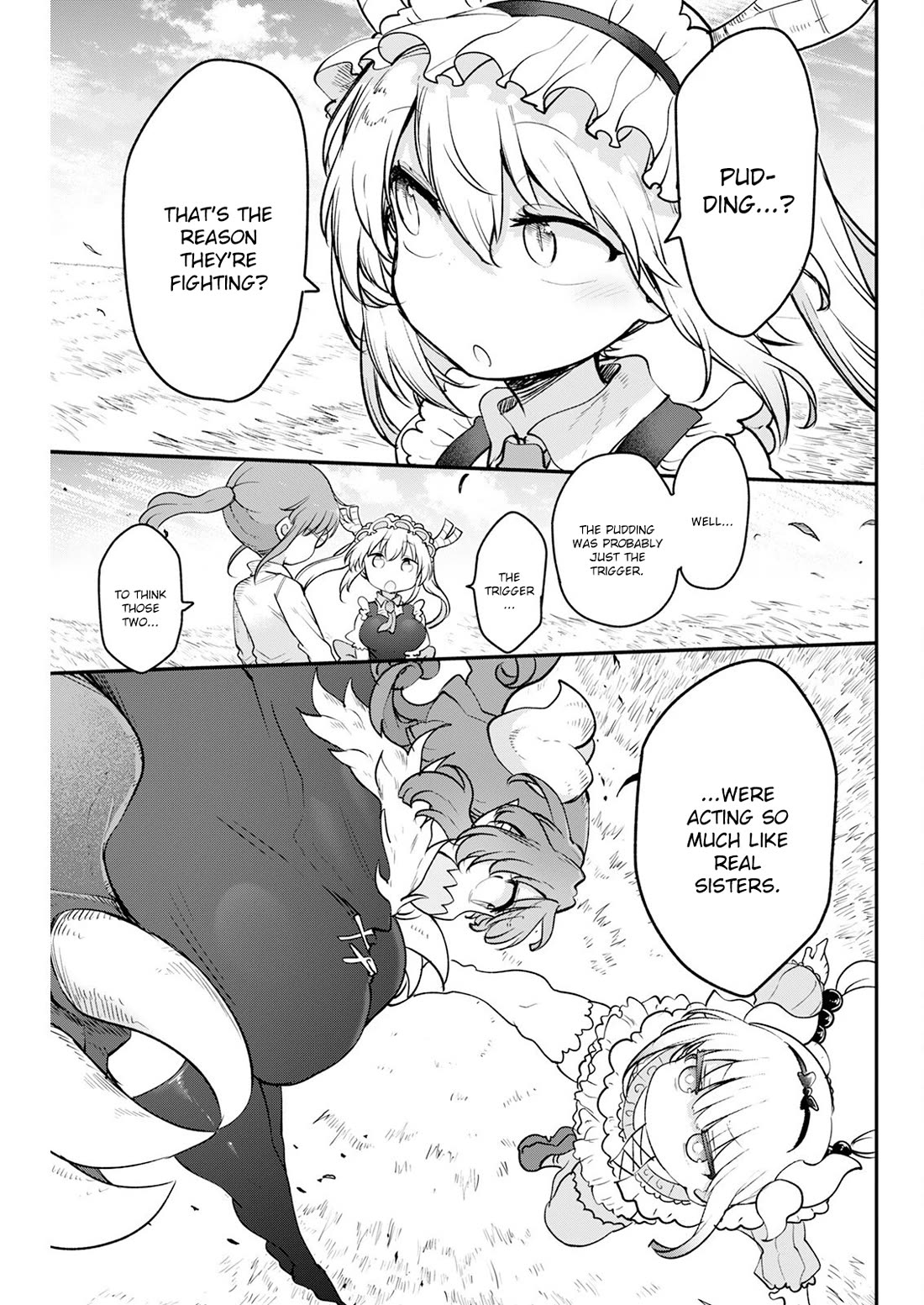 Kobayashi-san Chi no Maid Dragon Chapter 187 page 3 - Chapter 187: Kanna and Iruru's Sisterly Spat