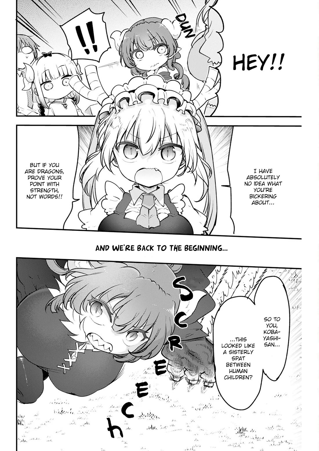 Kobayashi-san Chi no Maid Dragon Chapter 187 page 6 - Chapter 187: Kanna and Iruru's Sisterly Spat