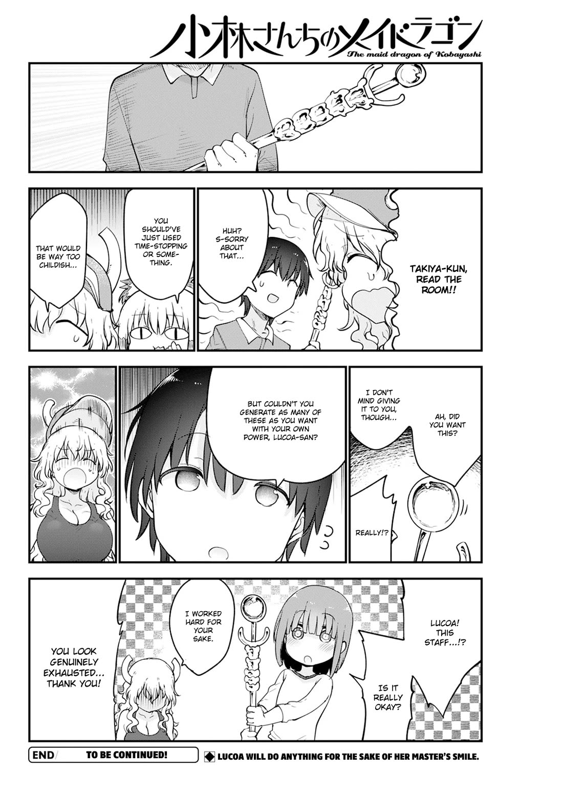 Kobayashi-san Chi no Maid Dragon Chapter 190 page 14 - Chapter 190: Lucoa and the Game Tournament