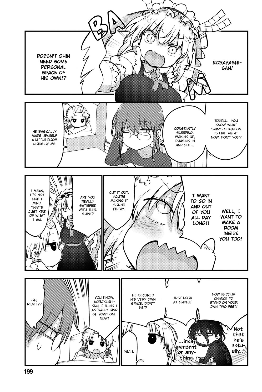 Kobayashi-san Chi no Maid Dragon Chapter 191 page 3 - Chapter 191: Shin and Private Space