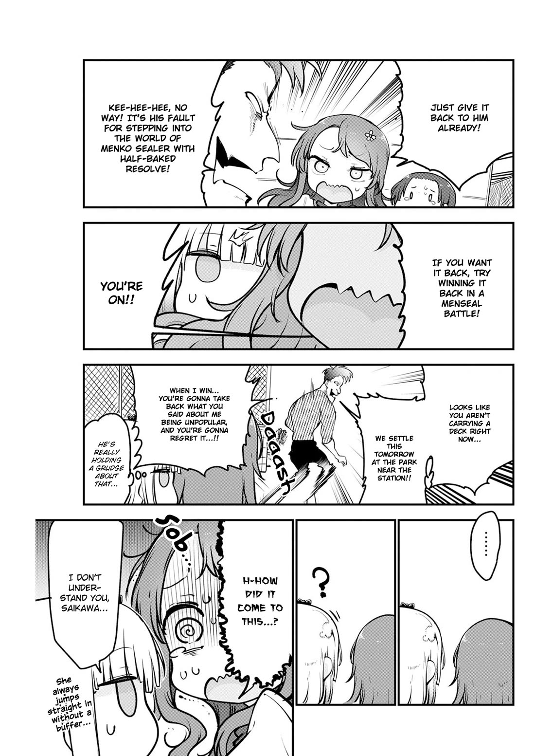 Kobayashi-san Chi no Maid Dragon Chapter 192 page 3 - Chapter 192: Kanna and Mensealer Saikawa