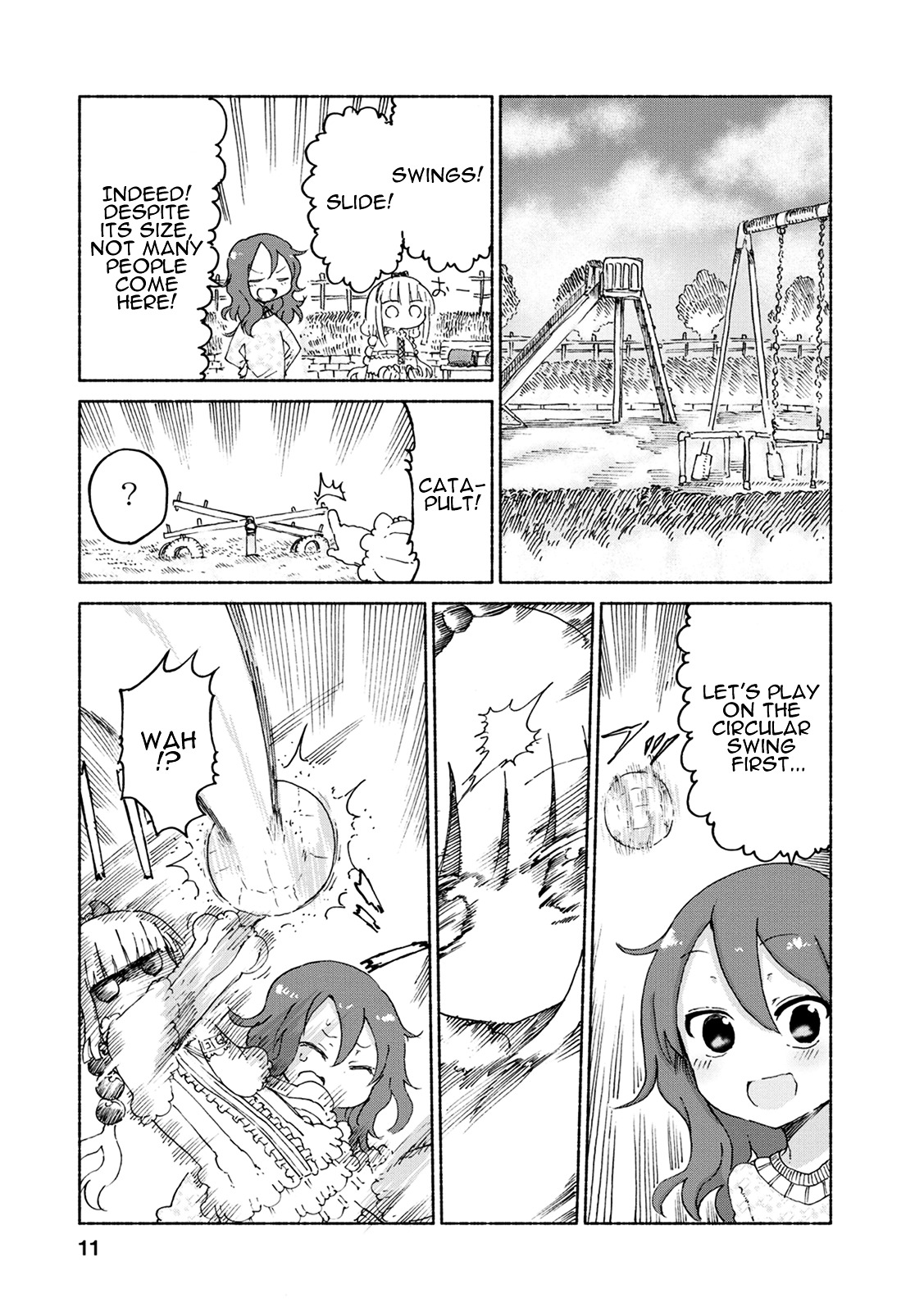 Kobayashi-san Chi no Maid Dragon Chapter 21 page 10 - Chapter 21 : Tooru and Dodgeball