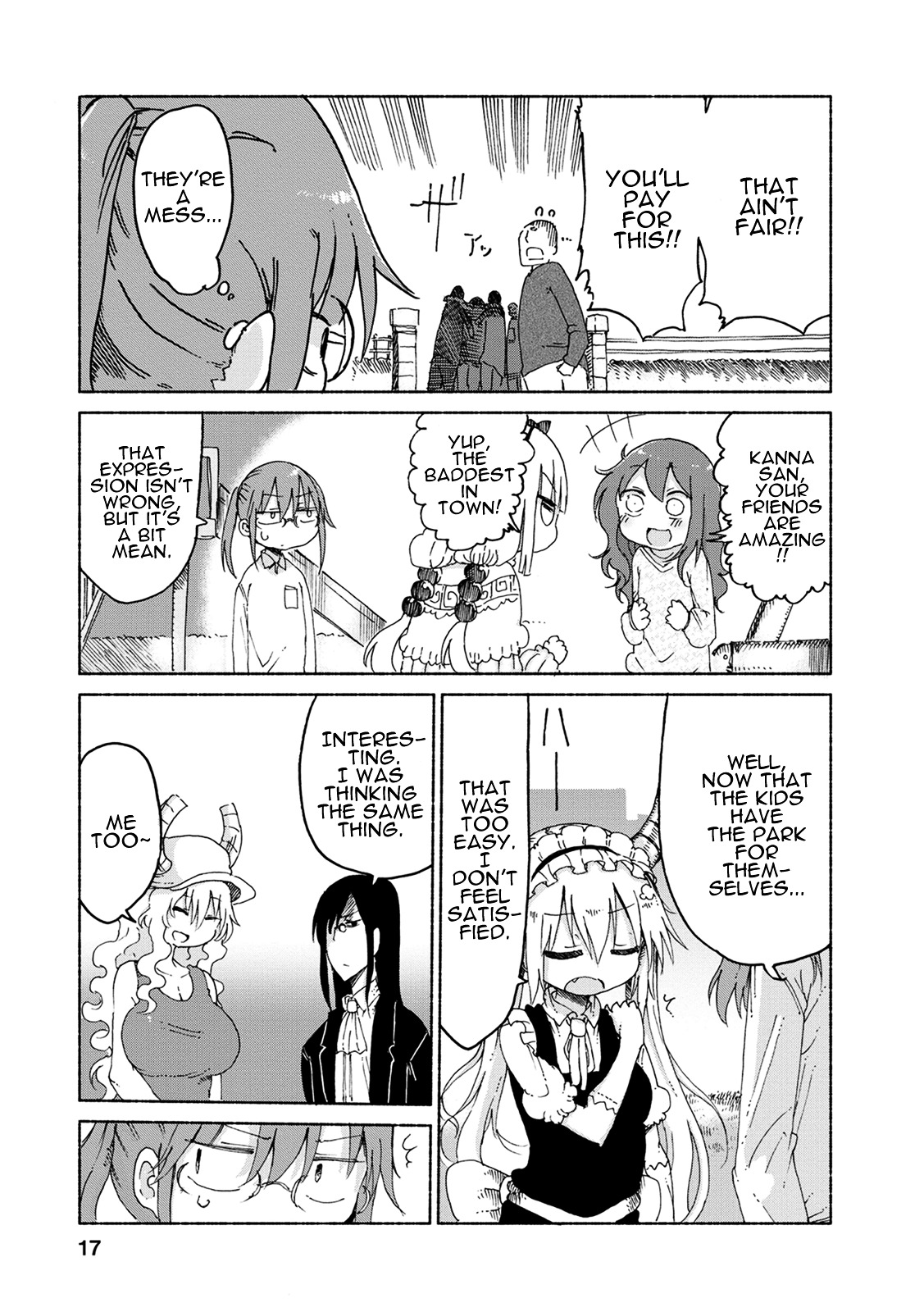 Kobayashi-san Chi no Maid Dragon Chapter 21 page 16 - Chapter 21 : Tooru and Dodgeball