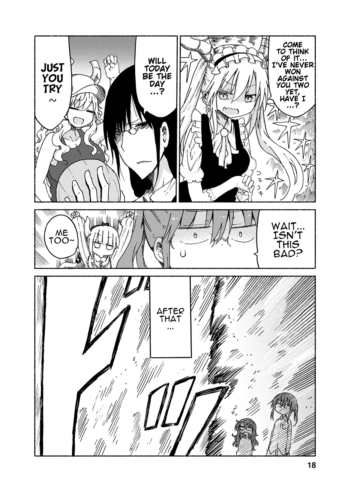 Kobayashi-san Chi no Maid Dragon Chapter 21 page 17 - Chapter 21 : Tooru and Dodgeball