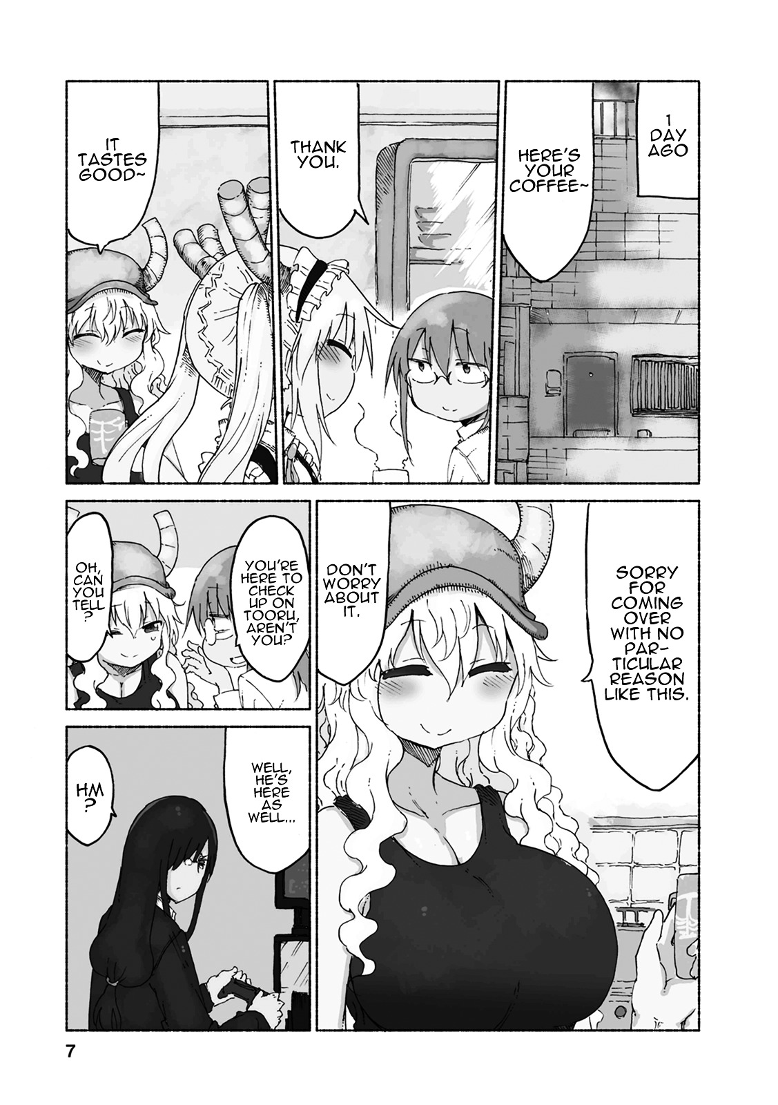 Kobayashi-san Chi no Maid Dragon Chapter 21 page 6 - Chapter 21 : Tooru and Dodgeball