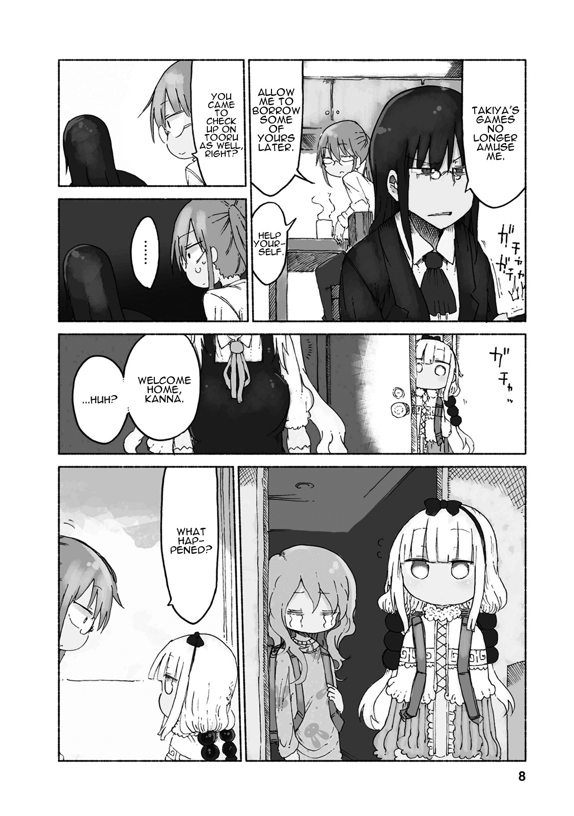 Kobayashi-san Chi no Maid Dragon Chapter 21 page 7 - Chapter 21 : Tooru and Dodgeball