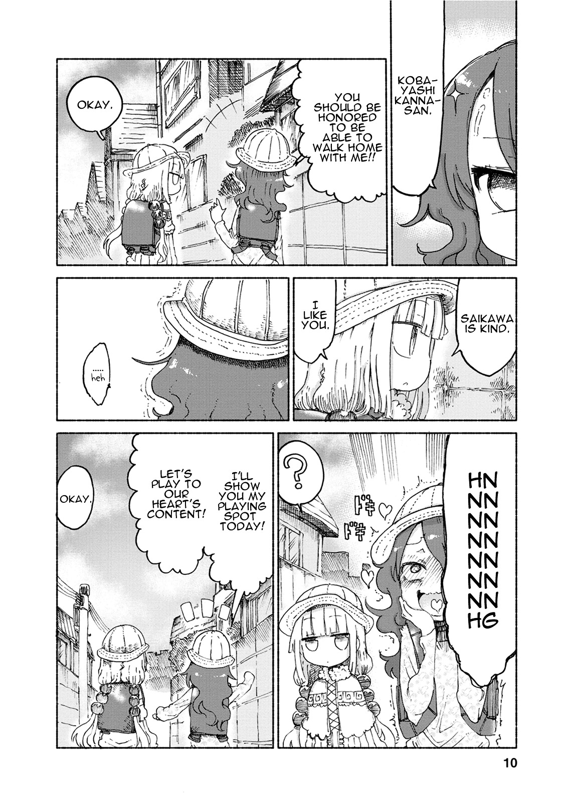 Kobayashi-san Chi no Maid Dragon Chapter 21 page 9 - Chapter 21 : Tooru and Dodgeball