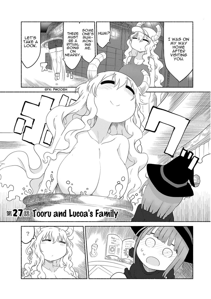 Kobayashi-san Chi no Maid Dragon Chapter 27 page 3 - Chapter 27 : Tooru and Lucoa's Family