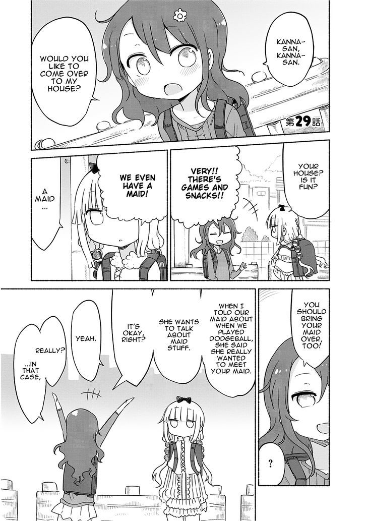 Kobayashi-san Chi no Maid Dragon Chapter 29.2 page 2 - Chapter 29 v2 : Kanna and Saikawa-san