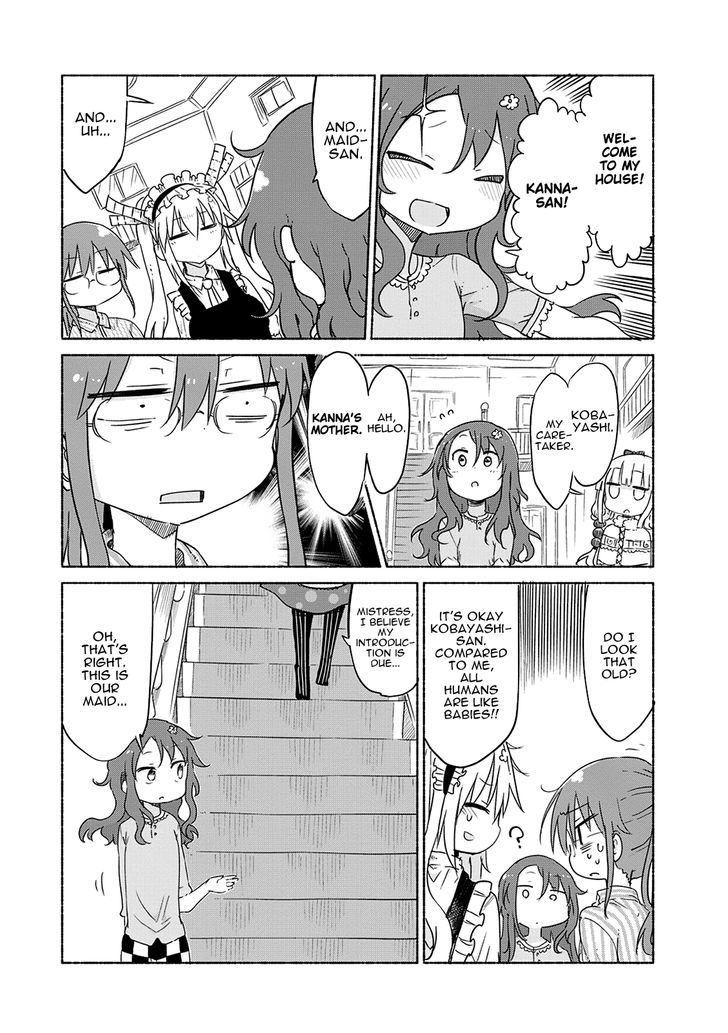 Kobayashi-san Chi no Maid Dragon Chapter 29.2 page 4 - Chapter 29 v2 : Kanna and Saikawa-san