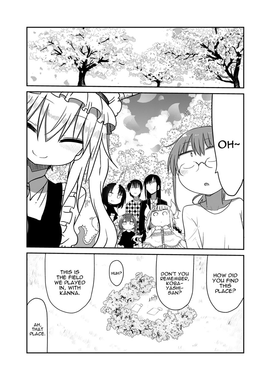 Kobayashi-san Chi no Maid Dragon Chapter 40 page 4 - Chapter 40 : Tooru and Flower Viewing