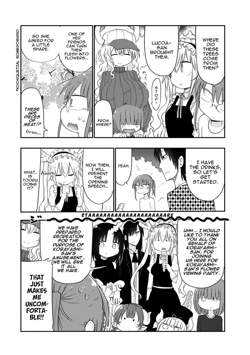 Kobayashi-san Chi no Maid Dragon Chapter 40 page 5 - Chapter 40 : Tooru and Flower Viewing