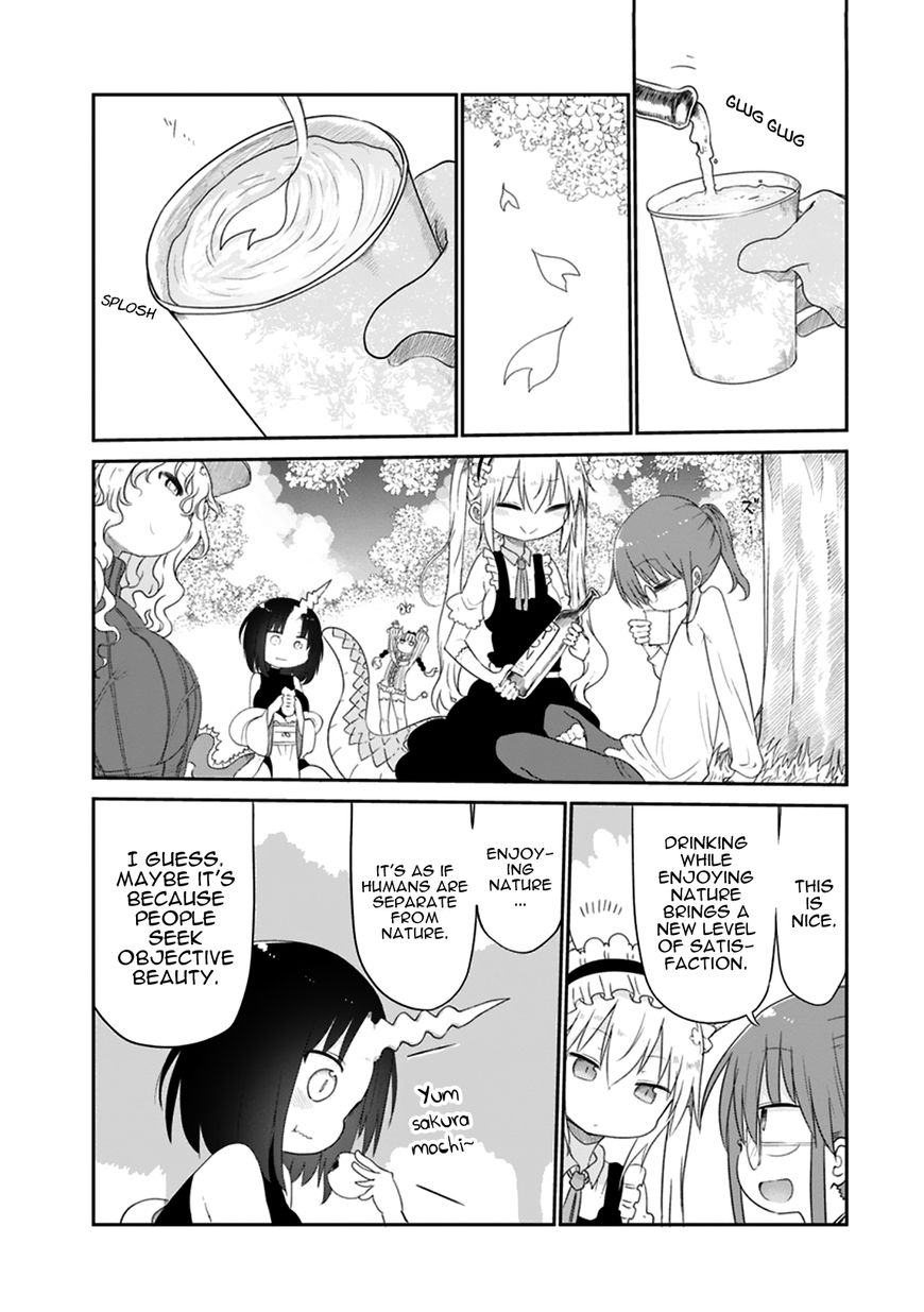 Kobayashi-san Chi no Maid Dragon Chapter 40 page 6 - Chapter 40 : Tooru and Flower Viewing