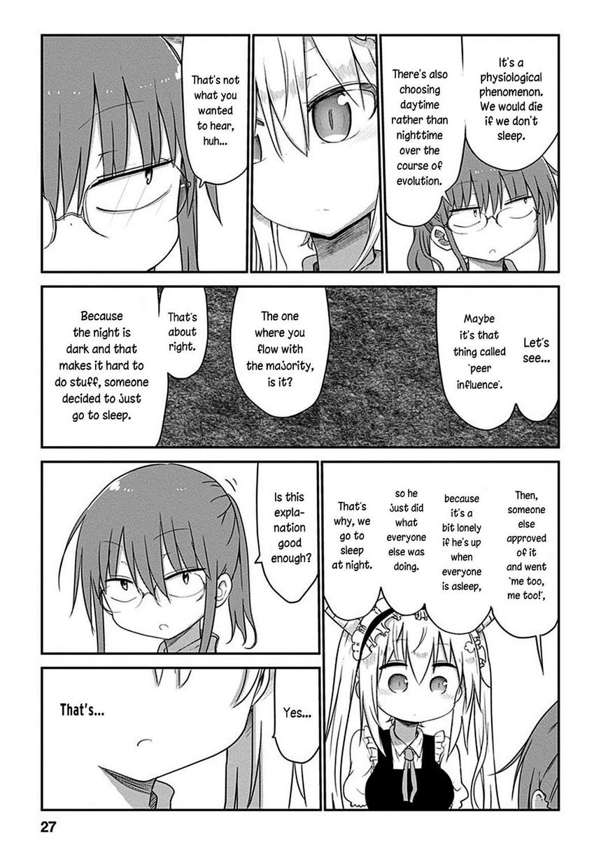 Kobayashi-san Chi no Maid Dragon Chapter 41 page 11 - Chapter 41 : Tooru and Sleep