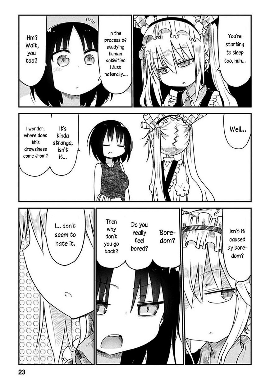 Kobayashi-san Chi no Maid Dragon Chapter 41 page 7 - Chapter 41 : Tooru and Sleep
