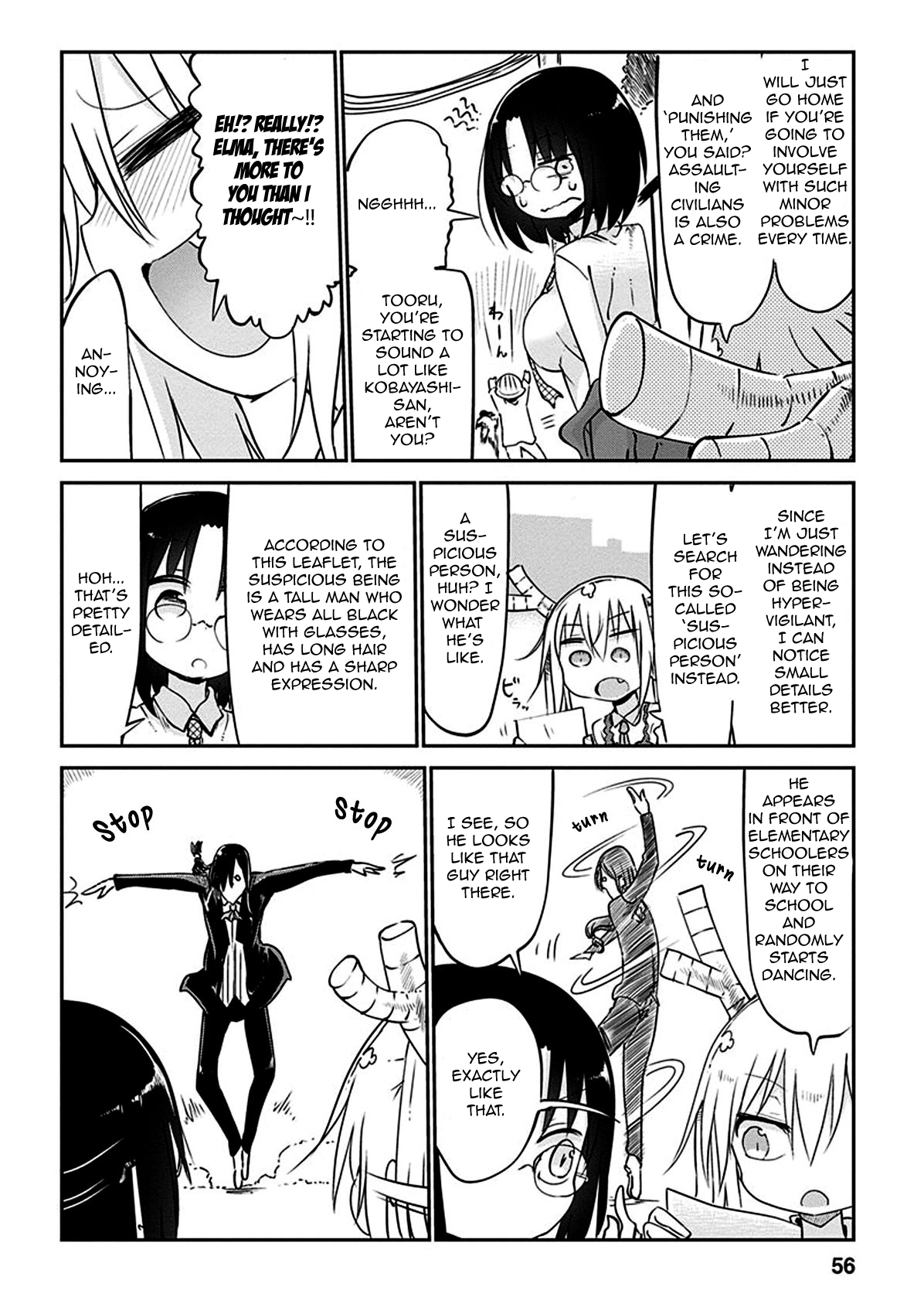 Kobayashi-san Chi no Maid Dragon Chapter 43 page 12 - Chapter 43 : Tooru and Patrolling
