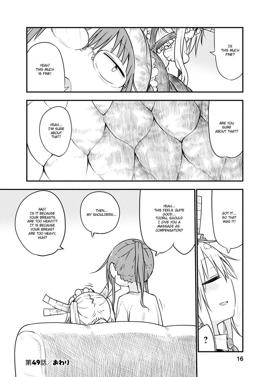 Kobayashi-san Chi no Maid Dragon Chapter 49 page 15 - Chapter 49 : Tooru and Relax