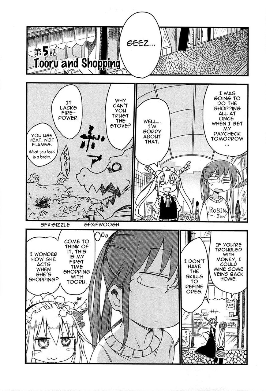 Kobayashi-san Chi no Maid Dragon Chapter 5 page 1 - Chapter 5