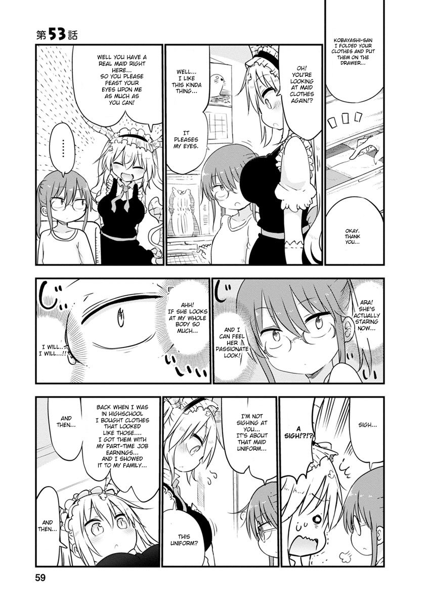 Kobayashi-san Chi no Maid Dragon Chapter 53 page 1 - Chapter 53 : Kobayashi and Maid Clothes