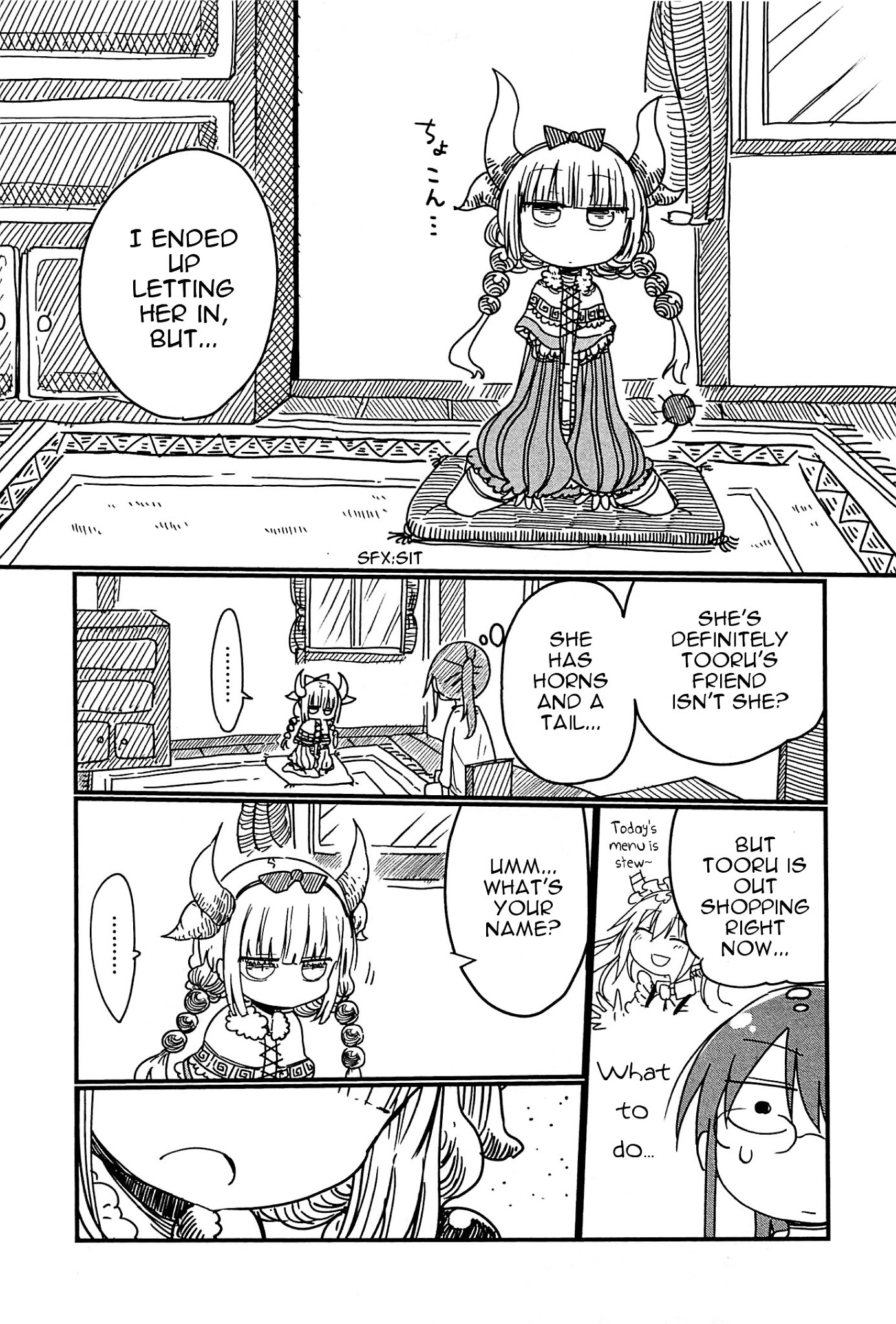 Kobayashi-san Chi no Maid Dragon Chapter 6 page 3 - Chapter 6 : Tooru and Kanna