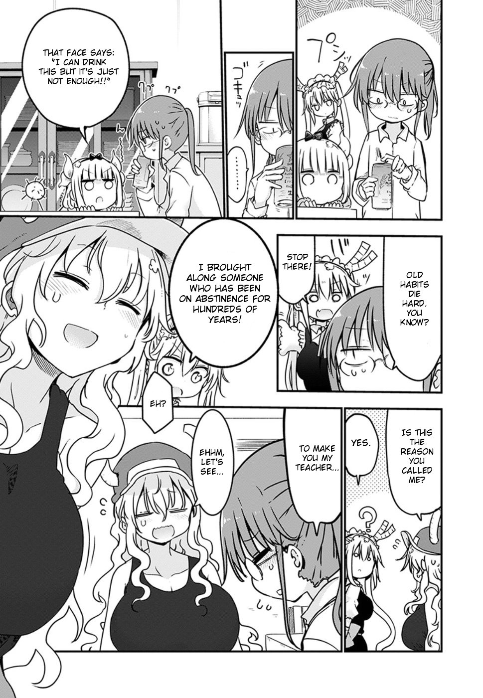 Kobayashi-san Chi no Maid Dragon Chapter 68 page 5 - Chapter 68: Kobayashi and abstinece